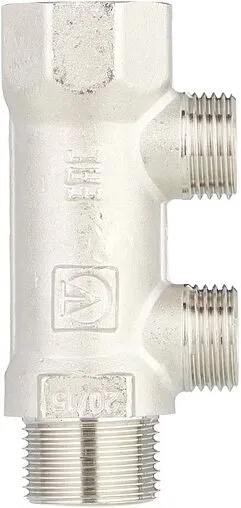 Коллектор распределительный проходной 2 отвода ¾&quot;в/н x ½&quot;к Valtec VTc.500.N.0502