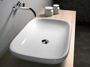 Раковина Olympia Clear 66 белый CLE4266001, 3