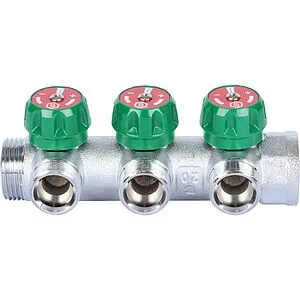 Коллектор регулирующий проходной 3 отвода 1"в/н x ¾"ек Stout SMB-6850-013403 Коллектор регулирующий проходной 3 отвода 1"в/н x ¾"ек Stout SMB-6850-013403, 5