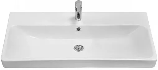 Тумба-умывальник подвесная Aquaton Либерти 90 дуб эльвезия/белый глянец 1A2799K0LYC70