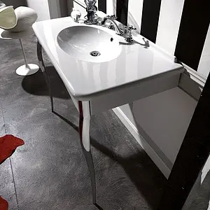 Раковина Kerasan Retro 100 белый 1049K0 bi*1 cr legs Раковина Kerasan Retro 100 белый 1049K0 bi*1 cr legs, 5