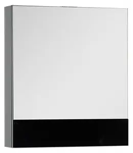 Шкаф-зеркало Aquanet Верона 58 L чёрный 00175384, 1