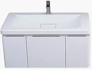 Тумба-умывальник подвесная Aquaton Шерилл 85 белый 1A2088K1SH010, 1