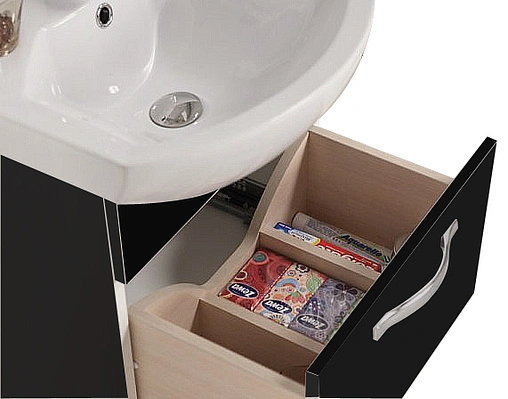 Тумба-умывальник подвесная Aquaton Ария 50 M тёмно-коричневый 1A1400K0AA430