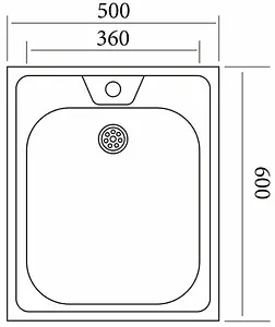 Мойка кухонная Vladiks нержавеющая сталь V-404 Мойка кухонная Vladiks нержавеющая сталь V-404, 2