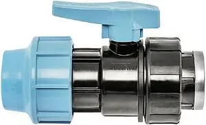 Кран шаровый с переходом на пнд трубу 25мм x ¾&quot;в Unidelta 1071025003001, 1