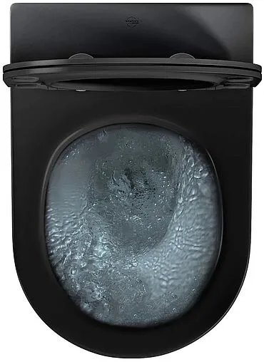 Унитаз подвесной безободковый Hansmann keramik Round Black черный матовый УНИ0022