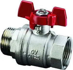 Кран шаровый ⅜"в x ⅜"н Oventrop Optibal 1076303 Кран шаровый ⅜"в x ⅜"н Oventrop Optibal 1076303, 1