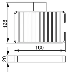 Мыльница Aquanet хром 5711 Мыльница Aquanet хром 5711, 4