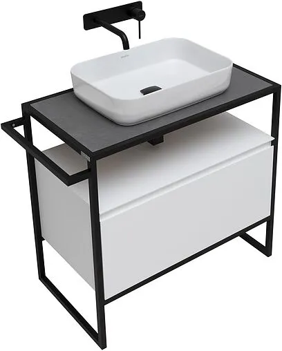 Тумба-умывальник напольная Allen Brau Priority 80 белый 1.31002.WM+