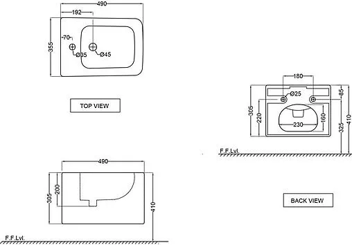 Биде подвесное Jaquar Kubix белый KUS-WHT-35153