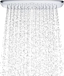 Лейка верхнего душа с настенным креплением Hansgrohe PuraVida 400 1jet белый/хром 27437400 Лейка верхнего душа с настенным креплением Hansgrohe PuraVida 400 1jet белый/хром 27437400, 4