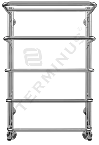 Полотенцесушитель водяной лесенка Terminus Полка П5 450х696 полированная сталь 4670030723147, 1