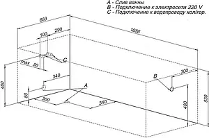 Ванна акриловая Aquanet Extra 170x70 00203931 Ванна акриловая Aquanet Extra 170x70 00203931, 4