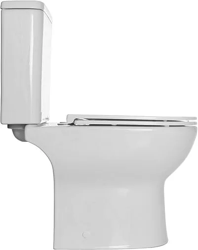 Унитаз-компакт безободковый Aquanet Ray-C Rimless белый Ray-C+Ray-C-1