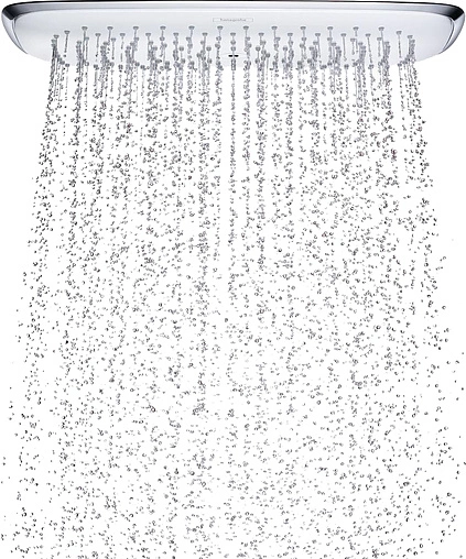 Лейка верхнего душа с настенным креплением Hansgrohe PuraVida 400 1jet белый/хром 27437400