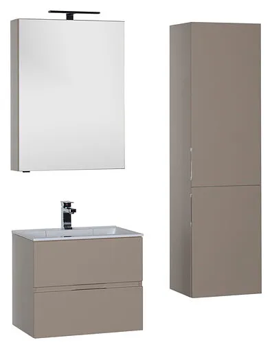 Шкаф-зеркало Aquanet Алвита 70 капучино 183985