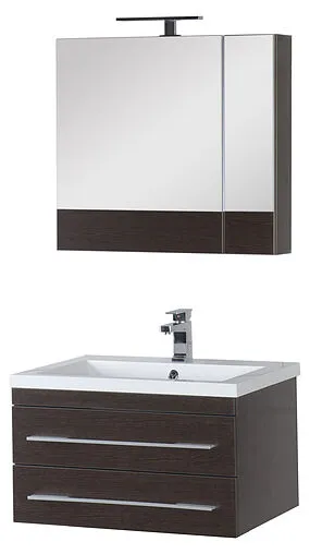 Шкаф-зеркало Aquanet Нота 75 L венге 00159109