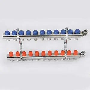 Группа коллекторная без расходомеров 11 отводов 1&quot;в/в x ¾&quot;ек Uni-fitt 441E4311, 4