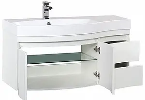 Тумба-умывальник подвесная Aquanet Опера 115 L белый 00169613+00169398 Тумба-умывальник подвесная Aquanet Опера 115 L белый 00169613+00169398, 5
