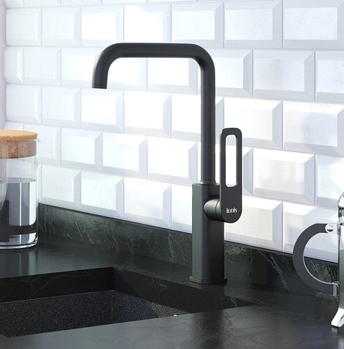 Смеситель для кухни IDDIS Slide чёрный матовый SLIBL00i05