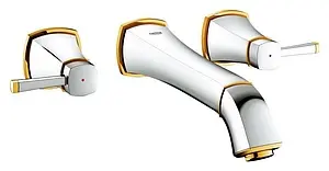 Смеситель для раковины из стены Grohe Grandera хром/золото 20415IG0, 1