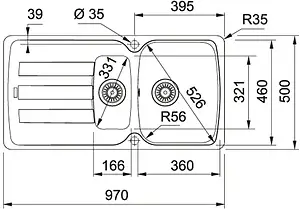 Мойка кухонная Franke Antea AZG 651 миндаль 114.0489.384 Мойка кухонная Franke Antea AZG 651 миндаль 114.0489.384, 2