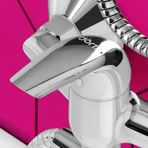 Смеситель для ванны с длинным изливом Dorff Stark хром D1109500 Смеситель для ванны с длинным изливом Dorff Stark хром D1109500