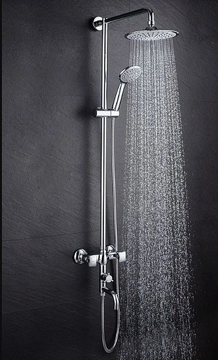 Душевая система со смесителем для ванны D&K Hessen.Goethe хром DA1384741E09 Душевая система со смесителем для ванны D&K Hessen.Goethe хром DA1384741E09