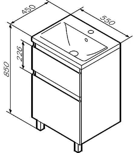 Тумба под умывальник напольная Am.Pm X-Joy 55 белый/светлое дерево M85AFSX0552WG Тумба под умывальник напольная Am.Pm X-Joy 55 белый/светлое дерево M85AFSX0552WG