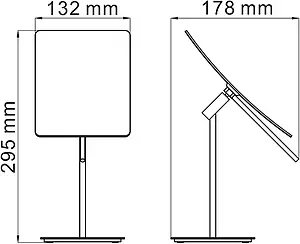Косметическое зеркало Wasserkraft хром 1006, 3