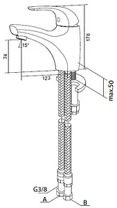 Смеситель для раковины Am.Pm Sense хром F7502100 Смеситель для раковины Am.Pm Sense хром F7502100, 2