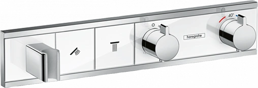 Термостат для 2 потребителей Hansgrohe RainSelect белый/хром 15355400