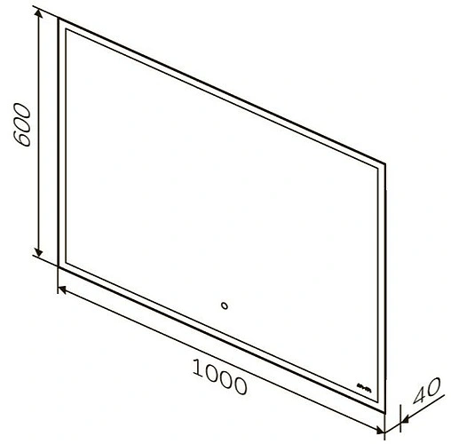 Зеркало с подсветкой Am.Pm Spirit 2.0 100 с подогревом M71AMOX1001SA