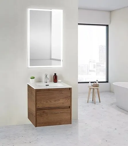 Тумба-умывальник подвесная BelBagno KRAFT 50 Rovere Tabacco KRAFT-500-2C-SO-RT+BB500ETL