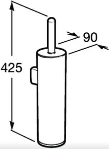 Ёршик для унитаза Roca Hotels хром 816726001, 2