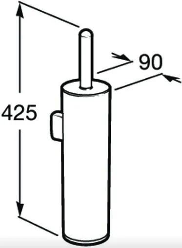Ёршик для унитаза Roca Hotels хром 816726001