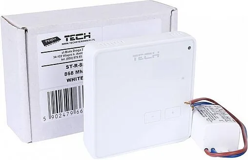 Беспроводной комнатный терморегулятор для контроллера ST-L-8e TECH ST-R-8z белый WG.11.0540