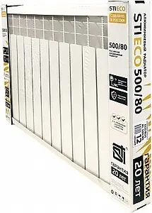 Радиатор алюминиевый 12 секций STI ECO RUS AL 500/80 Радиатор алюминиевый 12 секций STI ECO RUS AL 500/80, 4