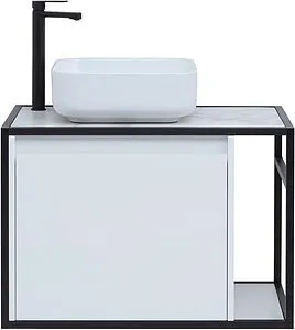 Тумба-умывальник подвесная Aquanet Nova Lite LOFT 75 L белый глянец 00261650+ Тумба-умывальник подвесная Aquanet Nova Lite LOFT 75 L белый глянец 00261650+, 5