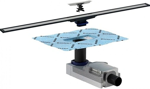 Душевой лоток Set 300-900мм h=65мм 0.4л/сек Geberit CleanLine20 152.450.00.1