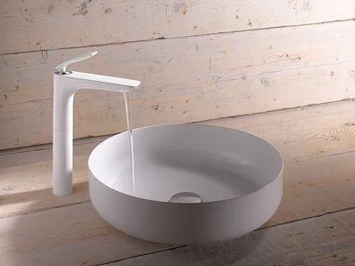 Смеситель для раковины Kludi Balance белый/хром 522989175 Смеситель для раковины Kludi Balance белый/хром 522989175