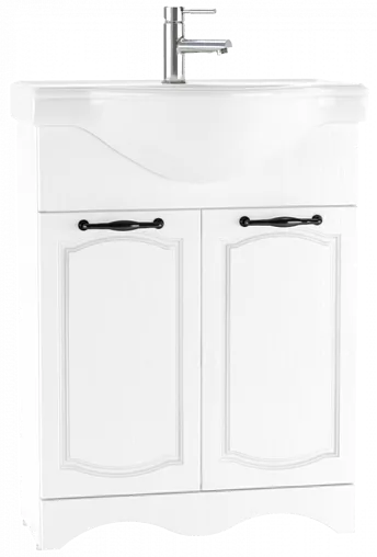 Тумба под умывальник напольная Домино Rich 60 белое дерево DR6016T