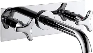 Смеситель для раковины из стены D&K Hessen Goethe хром DA1384441, 1