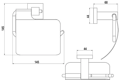 Держатель туалетной бумаги Timo Selene золото матовое 17042/17