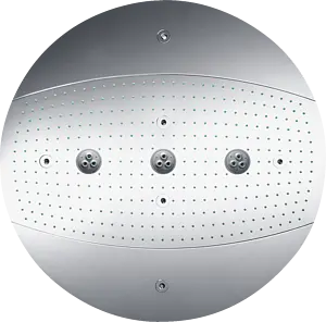 Лейка верхнего душа без подсветки Hansgrohe Raindance Rainmaker 600 3jet хром 26115000 Лейка верхнего душа без подсветки Hansgrohe Raindance Rainmaker 600 3jet хром 26115000, 1