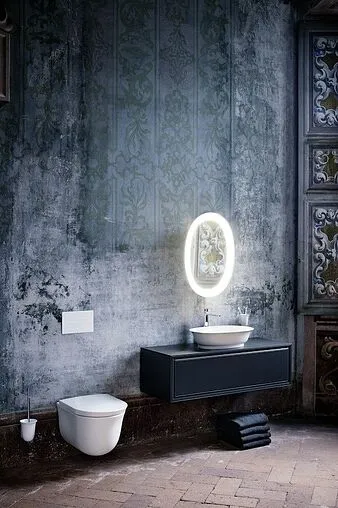 Унитаз подвесной безободковый Laufen New Classic Rimless белый 8.2085.1.000.000.1