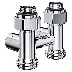 Узел нижнего подключения радиатора прямой ¾"ек x ¾"ек (½"н) Royal Thermo Design хром RANDP11234CH Узел нижнего подключения радиатора прямой ¾"ек x ¾"ек (½"н) Royal Thermo Design хром RANDP11234CH, 2