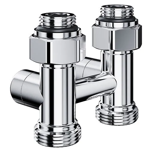 Узел нижнего подключения радиатора прямой ¾"ек x ¾"ек (½"н) Royal Thermo Design хром RANDP11234CH Узел нижнего подключения радиатора прямой ¾"ек x ¾"ек (½"н) Royal Thermo Design хром RANDP11234CH