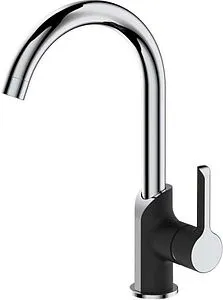 Смеситель для кухни Osgard Ionic хром/чёрный 91073, 1